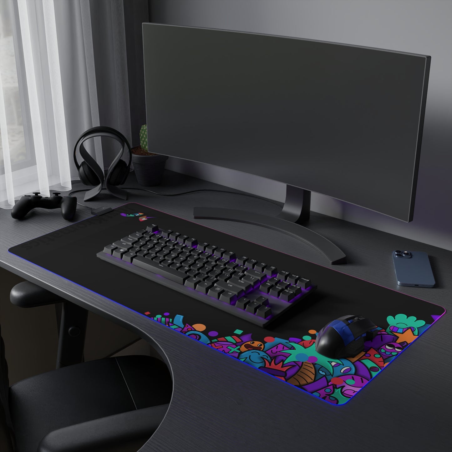 Doodle LED Gaming Mouse Pad