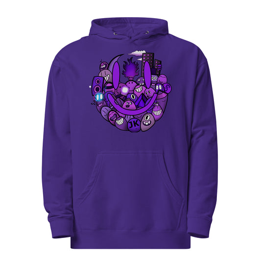 Doodle Hoodie Drop 1 Purple/Magenta Unisex Contemporary Streetwear